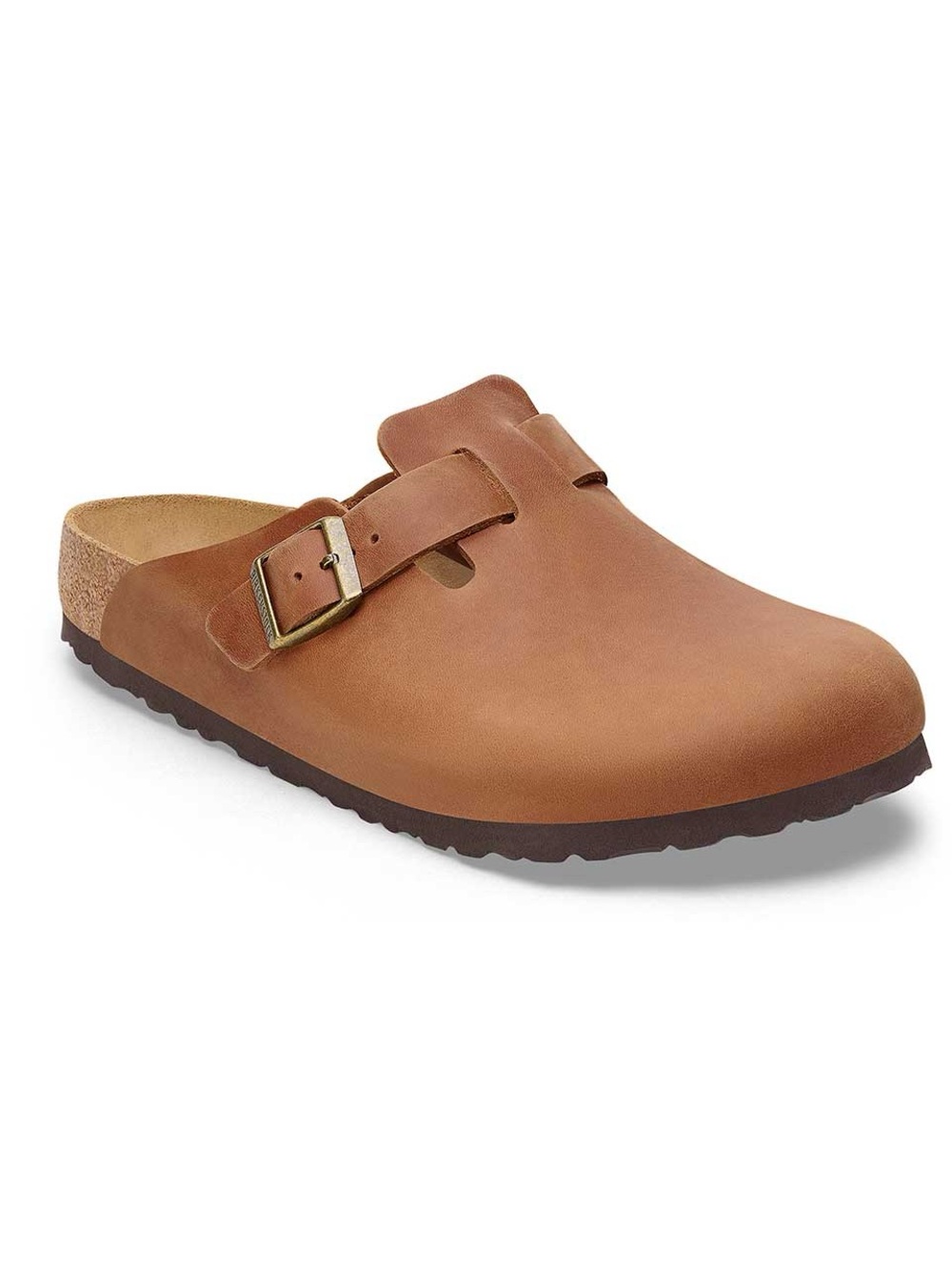 Birkenstock Boston Oiled Leather Clogs for Men in Cognac Brown NWT